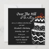 Over the Hill Birthday Party Kaart (Voorkant)