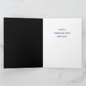 Over the Hill Black Happy 50th Birthday Kaart (Binnen)