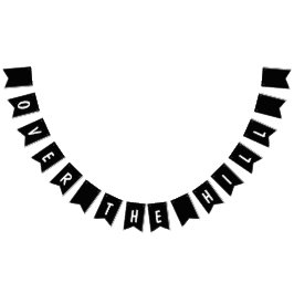 Over the Hill Black & White Vlaggetjes