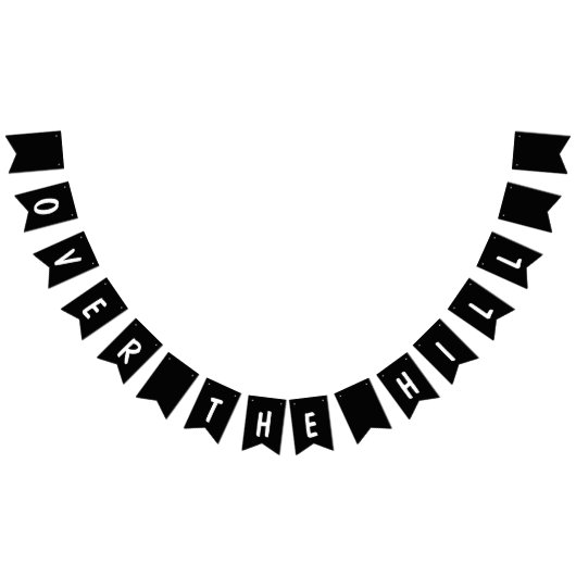 Over the Hill Black & White Vlaggetjes (Alle)