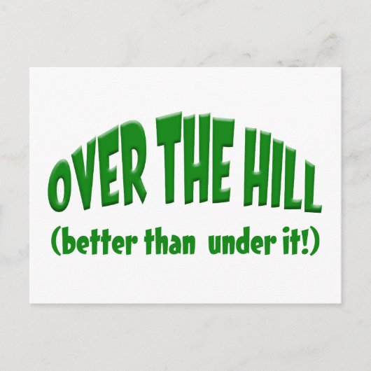 Over the Hill Briefkaart (Voorkant)