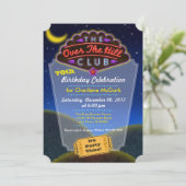 Over The Hill Club Birthday Celebration Invitation Kaart (Staand voorkant)