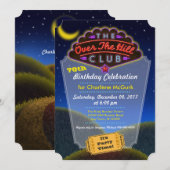 Over The Hill Club Birthday Celebration Invitation Kaart (Voorkant / Achterkant)