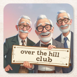 Over The Hill Club Kartonnen Onderzetters