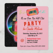 Over The Hill Club Party Uitnodiging (Voorkant / Achterkant)