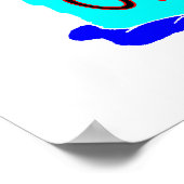 Over the Hill Flaming Birthday Cake Poster (Hoek)