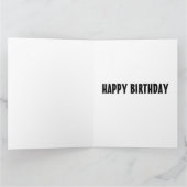 OVER THE  HILL FUNNY FOR HIM BIRTHDAY Retro Cards Kaart (Binnen)