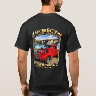 Over The Hill Gang Car Club Lake Havasu AZ Hot Rod T-shirt