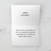 OVER THE HILL HUMOR *VERJAARDAG KAART VAN BESTE VR (Binnen)