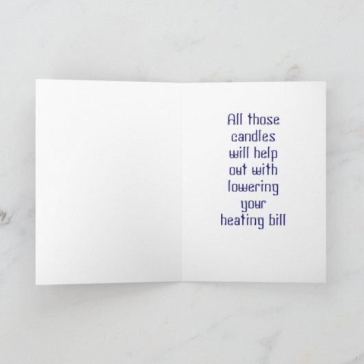 OVER THE HILL HUMORISTISCHE VERJAARDAG KAART (Binnen)