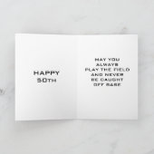 OVER THE HILL HUMORISTISCHE VERJAARDAG KAART (Binnen)