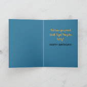 Over the Hill Laughs Birthday Card Kaart (Binnen)
