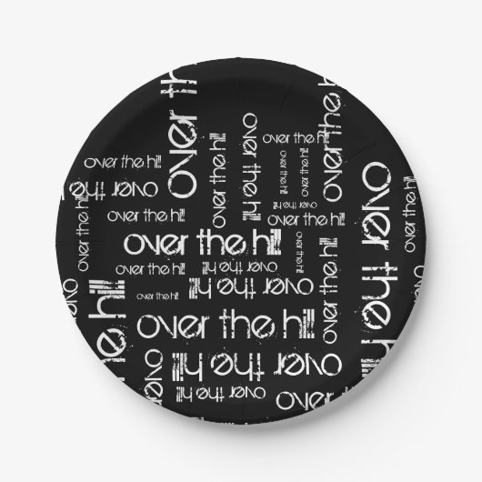 Over the Hill Papieren Bordje (Voorkant)