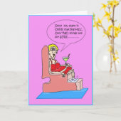 OVER THE HILL PEDICURE CARD KAART (Gele Bloem)