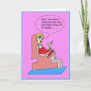 OVER THE HILL PEDICURE CARD KAART