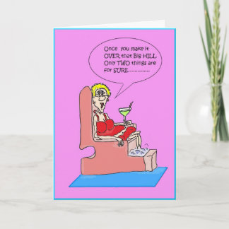 OVER THE HILL PEDICURE CARD KAART