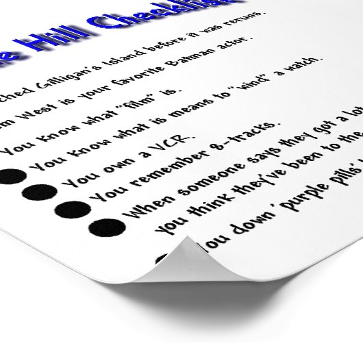 Over the Hill Poster (Hoek)