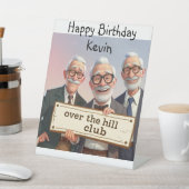 Over the Hill Reclamebord Met Voetstuk (Insitu)