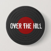 Over the Hill Rock N Roll Record Button (Voorkant)