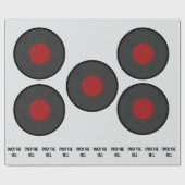 Over the Hill Rock N Roll Record Cadeaupapier (Vlak)