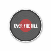 Over the Hill Rock N Roll Record Classic Round S Sticker (Voorkant)
