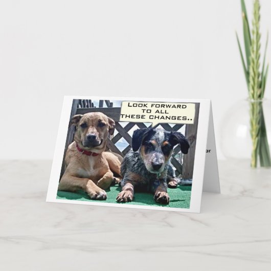 OVER THE HILL / WAT JE KUNT VERWACHTEN VERJAARDAG  KAART (Voorkant)