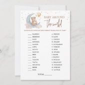 Over the Moon Baby Around The World Game Kaart (Voorkant)