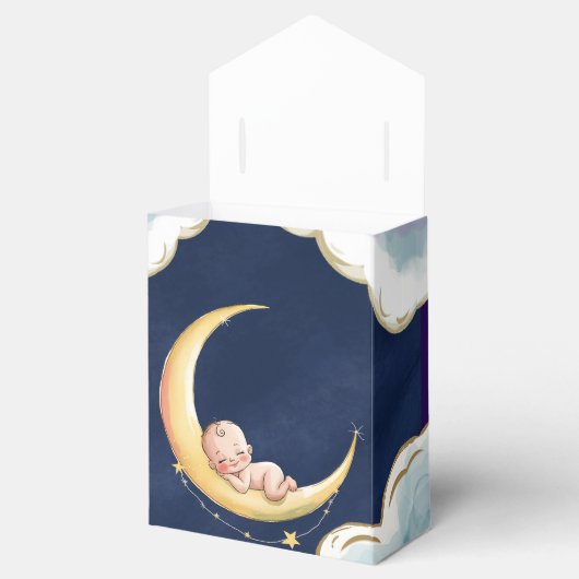 Over the Moon Baby Baby shower met hemelse thema's Bedankdoosjes (Geopend)