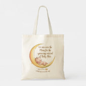 Over the Moon Baby Baby shower met hemelse thema's Tote Bag (Achterkant)