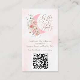 Over the Moon Baby Gift QR Kaart