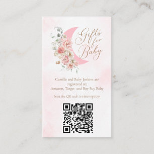 Over the Moon Baby Gift QR Kaart