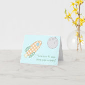 Over the Moon Baby Kaart (Gele Bloem)