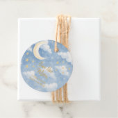 Over the Moon Baby Shower Bedankjes Labels (In situ)