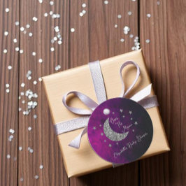 Over The Moon Baby Shower Bedankjes Labels
