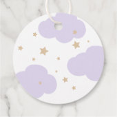 Over the Moon Baby Shower  Bedankjes Labels (Achterkant)