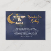 Over the Moon Baby shower Boek aanvragen Informatiekaartje (Voorkant)