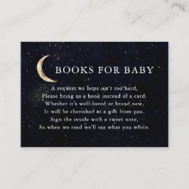 Over The Moon Baby Shower Boeken Voor Baby Informatiekaartje