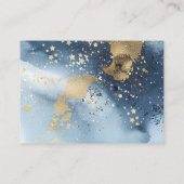 Over The Moon Baby Shower Boy Blue Diaper Raffle  Informatiekaartje (Achterkant)