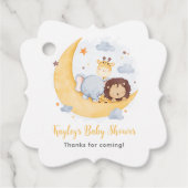 Over the Moon Baby shower cadeau Labels (schattige (Voorkant)