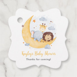 Over the Moon Baby shower cadeau Labels (schattige