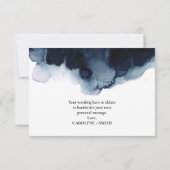 Over the Moon Baby shower Dank je wel kaart (Achterkant)