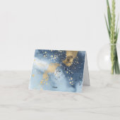 Over The Moon Baby Shower Folded Thank You Card Bedankkaart (Achterkant)