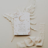 Over the Moon Baby Shower Invitation Kaart