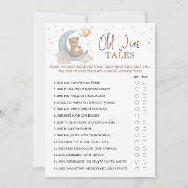 Over the Moon Baby shower Oude vrouwen Tales Kaart