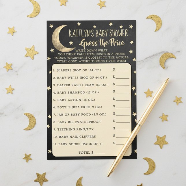 Over The Moon | Baby Shower Prijs Erradings Spel (Creator heeft geüpload)