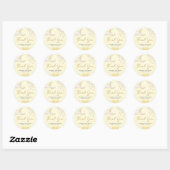 Over the Moon Baby Shower  Ronde Sticker (Vel)
