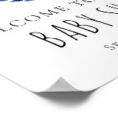 Over the Moon Baby shower Sign Poster (Hoek)