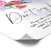 Over the Moon Baby shower Zeg geen baby Poster (Hoek)