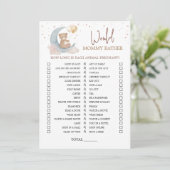 Over the Moon Baby shower zou mama liever Kaarten (Staand voorkant)