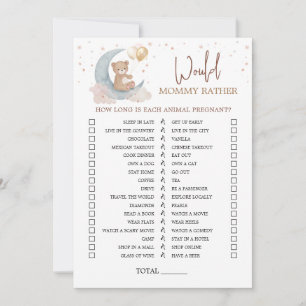 Over the Moon Baby shower zou mama liever Kaarten